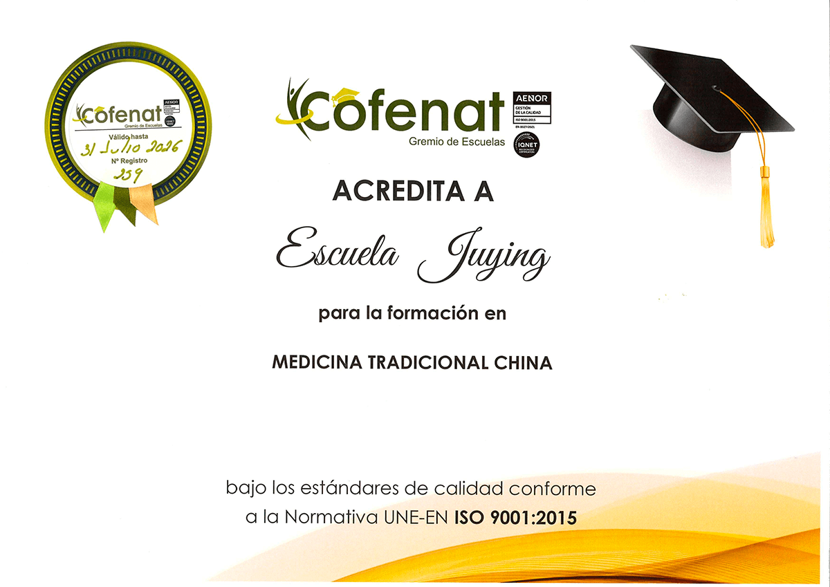 Certificado de calidad de COFENAT
