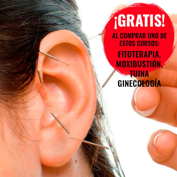 Curso auriculoterapia o auriculopuntura gratis con la compra de otro curso